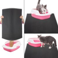 Personnalisé Antidérapant Étanche Propre Nid D'abeille EVA Double Couche Piégeage De Litière Pour Chats Tapis De Litière Pour Animaux De Compagnie Tapis De Litière Pour Chats