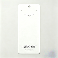 Carte à bijoux en carton écologique et recyclable avec texte de bénédiction, impression offset, taille personnalisée pour collier, idéale pour un cadeau assorti