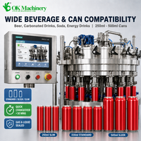 Machine de remplissage automatique de canettes M052, ligne de production de soudure isobare pour canettes en aluminium de boissons, bière et soda
