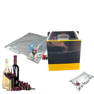 Vente en gros Zeadn 1L 2L 3L 5L 10L 15L 20L 20L 25L 50L 100L 200L Sac à bavette liquide aseptique pour vin, eau en boîte Pochette à jus