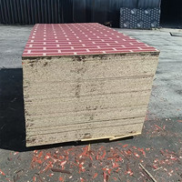 Panneau OSB mélaminé rouge imperméable des deux côtés, 8 mm, pour cloison, 1220*2440 mm