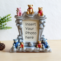 Cadeau Souvenir pour enfants nouveau Design cadre Photo en résine personnalisé ours porte-bonheur cadre Photo décoration de la maison