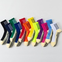 Chaussettes de football antidérapantes avec logo personnalisé, chaussettes de sport à adhérence, chaussures de sport durables pour le football, la gym, l'entraînement