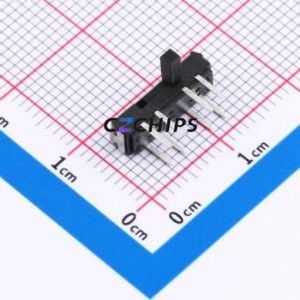 K3-2346D-L1 Slide Switch Through hole Component (THT) Switch Double Pole Three Throw Rectangle Pin Header PC Pin 13mm - Product Image 1