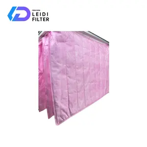 LD 2024 OEM China Manufacturer Size 660*610*600mm Pocket Bag Filter Big Dust Holding Capacity F7 Pocket Filters Hepa Air Filter