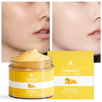 OEM ODM Hydratant naturel à base de plantes blanchissant Anti-âge élimination de l'acné bouton Marque privée Curcuma Meilleure crème pour le visage pour les peaux claires