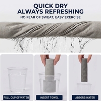 Serviettes de sport rafraîchissantes en microfibre à logo personnalisé, à séchage rapide, effet glace, vente chaude