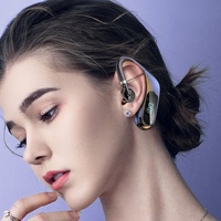 Auriculares Inalámbricos Deportivos KJ10 con Gancho para una Sola Oreja, Pantalla LED, Reducción de Ruido, Resistentes al Agua, Control por Voz, para Juegos, Precio de Fábrica