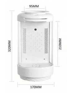 Tanque de peces de escritorio pequeño tanque de medusas tanque de peces de lucha ecológica <span class=keywords><strong>acuario</strong></span> de paisajismo persona perezosa <span class=keywords><strong>acuario</strong></span> de paisajismo - Product Image 2