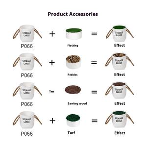 <span class=keywords><strong>Maceta</strong></span> decorativa de PP con cuerda de cáñamo portátil al por mayor de fábrica, <span class=keywords><strong>maceta</strong></span> de plástico personalizada para flores artificiales y plantas vivas - Product Image 4