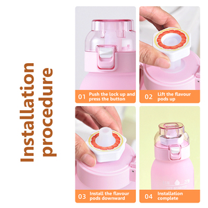 Zy 1L in logo uống với smaken không khí mùi hương trái cây flavour lên Tritan chai nước với hương vị Pod - Product Image 3
