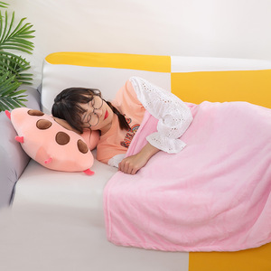 AIFEI TOY weich süß Coral Samt Krabben Klimaanlage Decke 2 In 1 Schlaf kissen Tier Plüsch tier für Siesta kälte beständig - Product Image 3