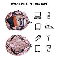 Polyester imprimé personnalisé réutilisable Oxford Sac fourre-tout à fermeture éclair Sacs à main pour femmes Sacs de rangement de différentes couleurs Sac à provisions pliable
