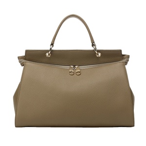 <span class=keywords><strong>China</strong></span> Fabrikanten Vrouwen Grijs Zacht Lederen Draagtas Custom Made Handgemaakte Lady Handtas - Product Image 1