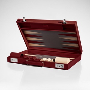 Giochi da tavolo classici Portabili Custodia in Pelle PU <span class=keywords><strong>Backgammon</strong></span> Set di giochi di lusso per adulti e bambini - Product Image 2
