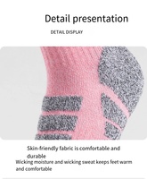 Chaussettes de ski en coton doux pour femmes, chaussettes thermiques chaudes d'hiver, épaisses, hauteur genou, pour le snowboard et le ski