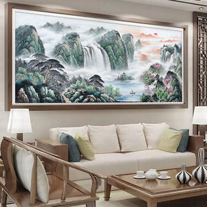 Oda dekorasyonu için üçlü geleneksel çin tarzı elmas boyama - Product Image 1