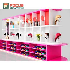 Estante de exhibición de pelucas montado en la pared, estantería de varios niveles que ahorra espacio, unidad vertical para exhibición de pelucas en tiendas. - Product Image 3