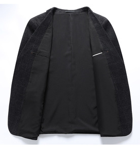 <span class=keywords><strong>Traje</strong></span> a cuadros elástico de nailon de otoño e invierno para hombres jóvenes y de mediana edad <span class=keywords><strong>Traje</strong></span> informal de <span class=keywords><strong>hombre</strong></span> delgado y de moda - Product Image 4