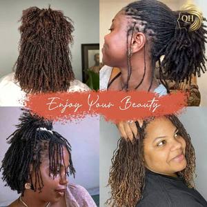 Dreadlocks Interlock Naturali con Spessore 0,2 cm, da 4 a 32 Pollici, 100% Capelli Umani, Micro Inter Curly Locs per Persone di Colore - Product Image 6