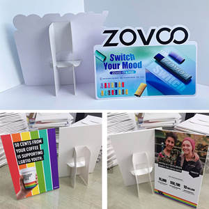 ป้ายโฆษณาแบบตั้งโต๊ะ <span class=keywords><strong>PVC</strong></span> โฟมบอร์ด ขนาด <span class=keywords><strong>5</strong></span> มม. แบบกำหนดเอง สำหรับงานแสดงสินค้า - Product Image 2