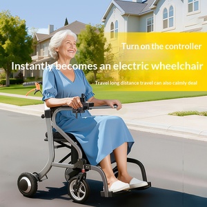 Déambulateur Électrique Léger Multifonctionnel Pliable pour Personnes Âgées et Handicapées, Aide à la Marche et à la Rééducation avec Siège - Product Image 5