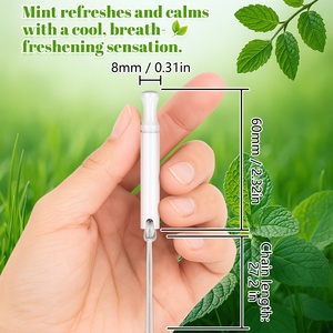 เครื่องพ่นน้ำมันหอมระเหยสแตนเลสดีไซน์ใหม่ ช่วยเลิกบุหรี่ สร้อยคอแบบแท่ง - Product Image 5