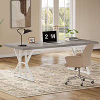 Table de bureau en bois de style moderne à taille personnalisée Bureau d'ordinateur en bois simple pour la maison, l'école ou l'extérieur