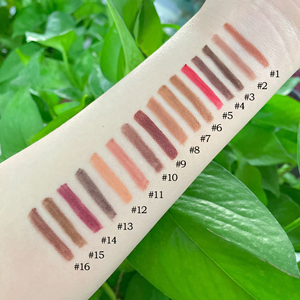 Private Label Liner Pencil Liquid Lipstick Set con caja de metal Lip Liner Lip Gloss y Lipstick 3 en 1 Maquillaje Gift Lip Set - Product Image 6