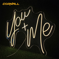 Enseigne néon flexible en silicone à télécommande dimmable, conception de logo gratuite, faible tension, sûre pour la décoration murale de fête