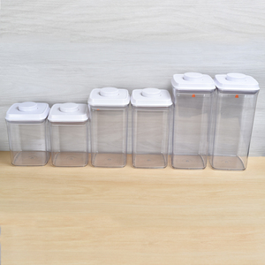 Food Storage Container with Silicone Lid Funky Divided Storage Clear Bead Stackable Containers Set