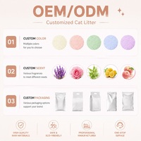 Litière pour chat en manioc écologique, à base de plantes, hautement absorbante, agglomération rapide, contrôle des odeurs, sans poussière, OEM, marque privée, vente en gros
