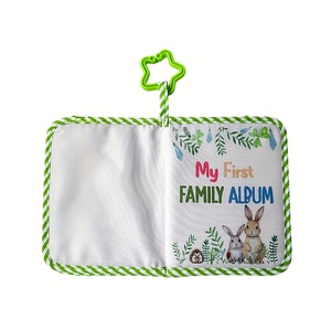 <span class=keywords><strong>Album</strong></span> <span class=keywords><strong>photo</strong></span> bébé en tissu simple et mignon, livre souvenir de la croissance du nouveau-né, 9 pouces, durable et portable avec impression numérique - Product Image 6