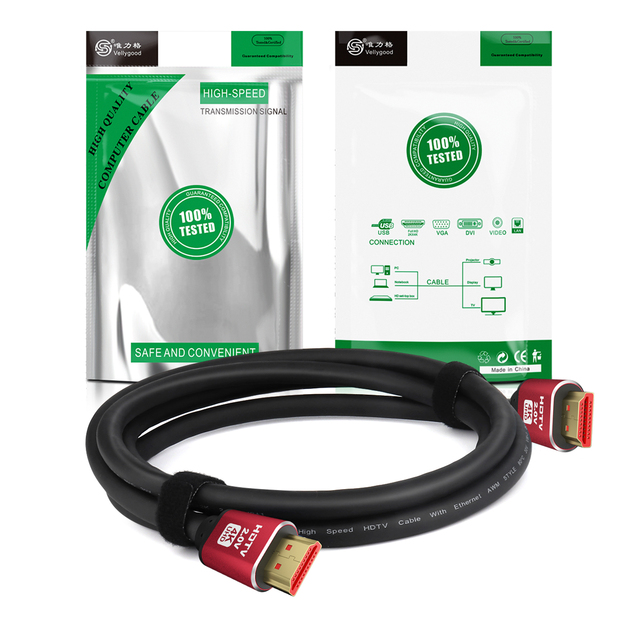 2.0 Version Black for HDMI Cable for 4K 2.0 60Hz 3D 1080P 18Gbps PVC for Car Speakers Computers Available 1M 1. 30M Combination