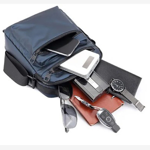 Outdoor Use Waterproof Durable Lightweight Zipper Closure Fashion Nylon Messenger Shoulder <b>Crossbody</b> <b>Men's</b> <b>Bag</b> - Product Image 1