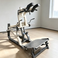 Machine à Squat Commercial en Acier à Charge de Plaques pour Entraînement Intense des Muscles du Tronc, Exercice Complet pour les Jambes, Sécurité Optimale