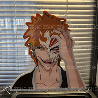 Personalizado UV impreso Anime luces de neón acrílico Anime Roles 3D Bleach neón LED impresión fiesta pared cerveza Bar Decoración