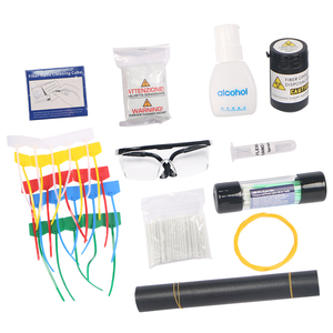 Kit de raccordement de fibres optiques FTTH FCST210601 comprenant des bâtonnets de nettoyage de fibres optiques, un coupe-câble en kevlar, un coupe-câble universel rond - Product Image 5