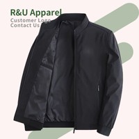 Veste pour homme grande taille de haute qualité avec logo personnalisé, col montant, en velours, fermeture éclair intégrale, coupe-vent, best-seller