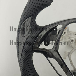 พวงมาลัยหนังรังผึ้งคาร์บอนแบบเจาะรูรุ่นล่าสุดสำหรับรถยนต์อินฟินิตี้ G27 G37 - Product Image 4