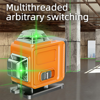 Niveau laser 3D à nivellement automatique de qualité industrielle Outil à trois plans à faisceau vert 3X360 pour l'alignement et le nivellement