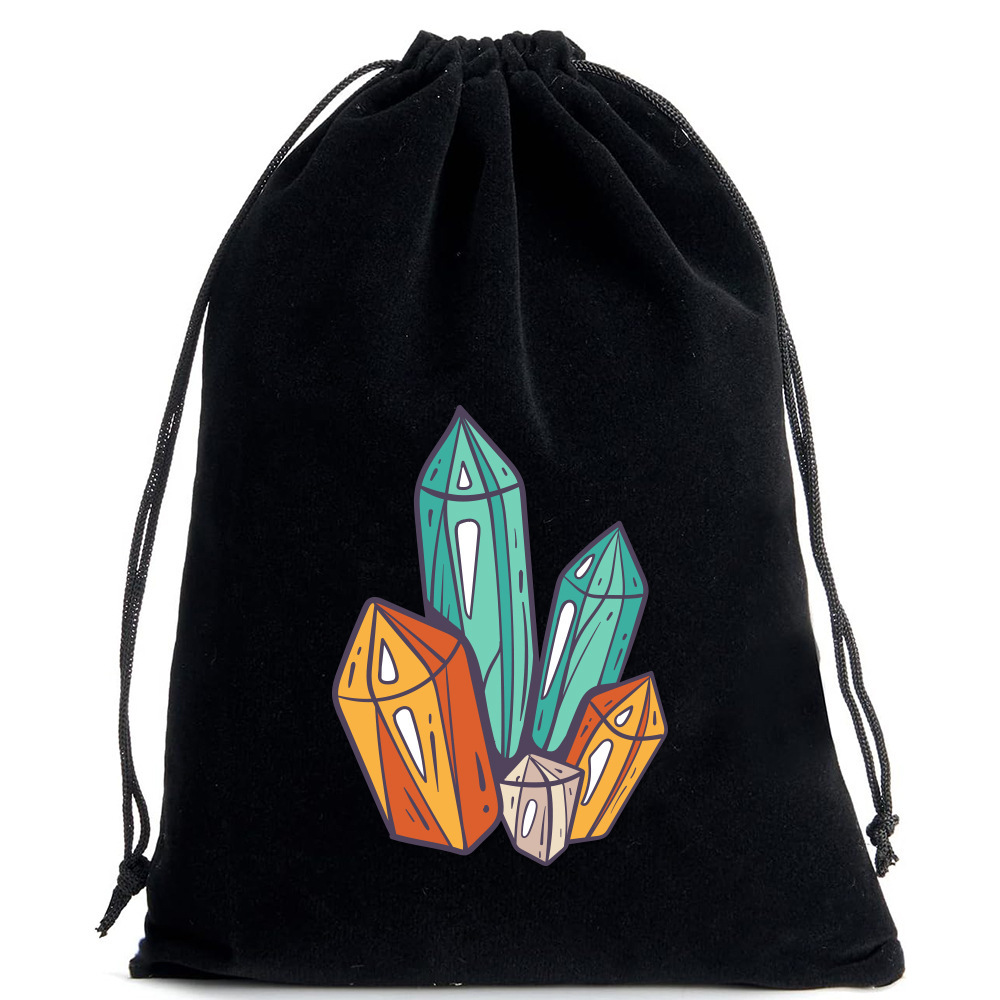 Bolsa negra para cartas de tarot - 08