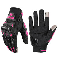 Gants de moto respirants à doigts complets, antidérapants, pour course, motocross, protection résistante à l'usure, écran tactile, extérieur