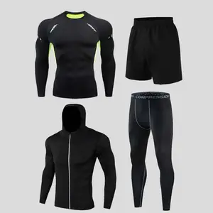 Custom-made Performance Tight Fit Shirts And Pants Set Long-Sleeve Fitness Quick-drying Suit For Basketball