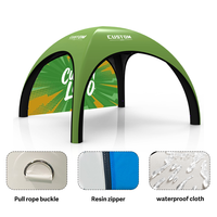 Tente dôme gonflable pour le camping en plein air, glamping, tissu Oxford personnalisé, quatre saisons, imperméable, portable