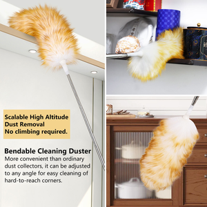 Kính thiên văn duy nhất da cừu len khăn lau bụi với dài xử lý mềm mại và di động máy hút bụi có thể giặt cho hộ gia đình sử dụng - Product Image 6