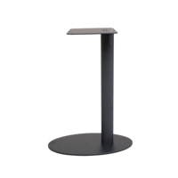 Base de table exquise ovale ronde facile à déplacer table d'appoint en fer table à thé avec surface enduite de poudre