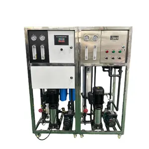 Máquina de tratamiento de agua pura de membrana de 6 pulgadas, equipo de planta ro de alto rechazo de sal, 0,5 T/ H