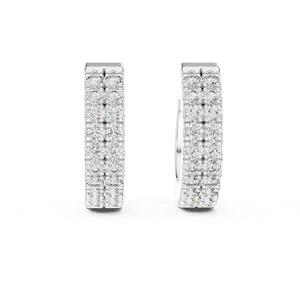 Boucles d'oreilles en diamant de laboratoire pour femmes, plaquées or, bijoux de luxe chics, éclat radieux, cadeau élégant pour mariage, occasion spéciale, usage quotidien - Product Image 1