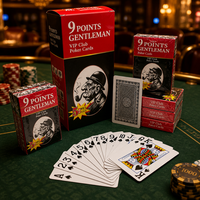 Cartes à Jouer en Gros 63x88mm Jeu de Poker OEM ODM Logo Personnalisé Impression Couleur Recto-Verso Club 10 Jeux en Bloc Coins Arrondis